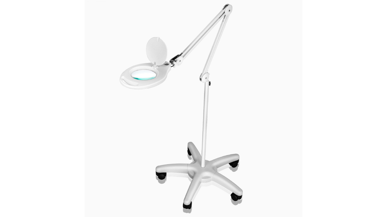 clarity magnifying blue light blocking clamp desk lamp